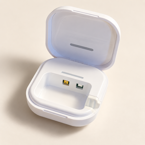 Aurevi Pod — Estuche portátil con luz UV para el cabezal del cepillo